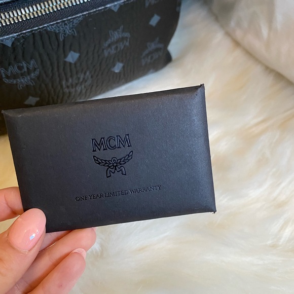 MCM Medium Stark Visetos Coated Canvas Backpack - Picture 12 of 13